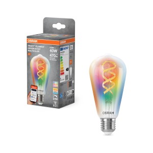Osram LED-Leuchtmittel E27 Edison E40 ST64 Dimmbar 4,8 W 470 lm 14 x 6,4 cm