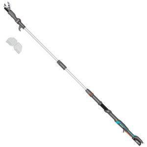 Gardena Akku-Teleskop-Astschere HighCut 250/18V mit Akku und Ladegerät.