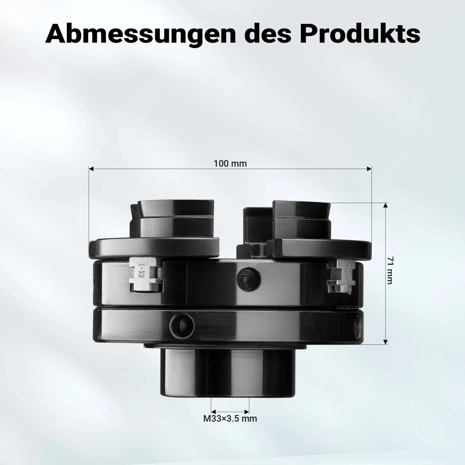 Wiltec Ersatz Spannfutter Drechselbank Drechselfutter M33 X 3,5 Backenfutter_3