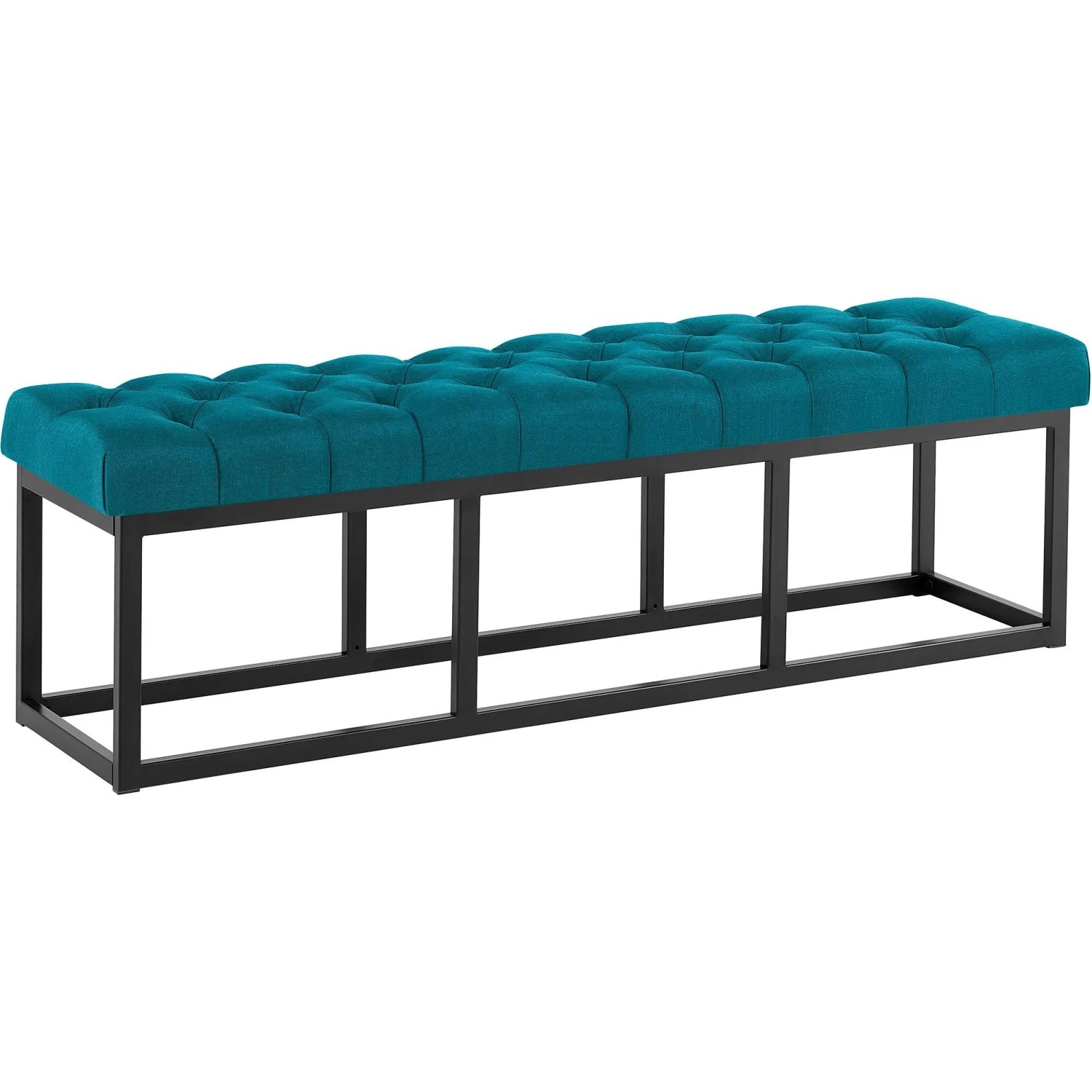CLP Sitzbank Amun Stoff Schwarz blau/150 cm