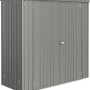 Biohort Geräteschrank, 191x83x182,5 cm, Quarzgrau-Metallic, ideal für Garten, Terrasse oder Balkon.