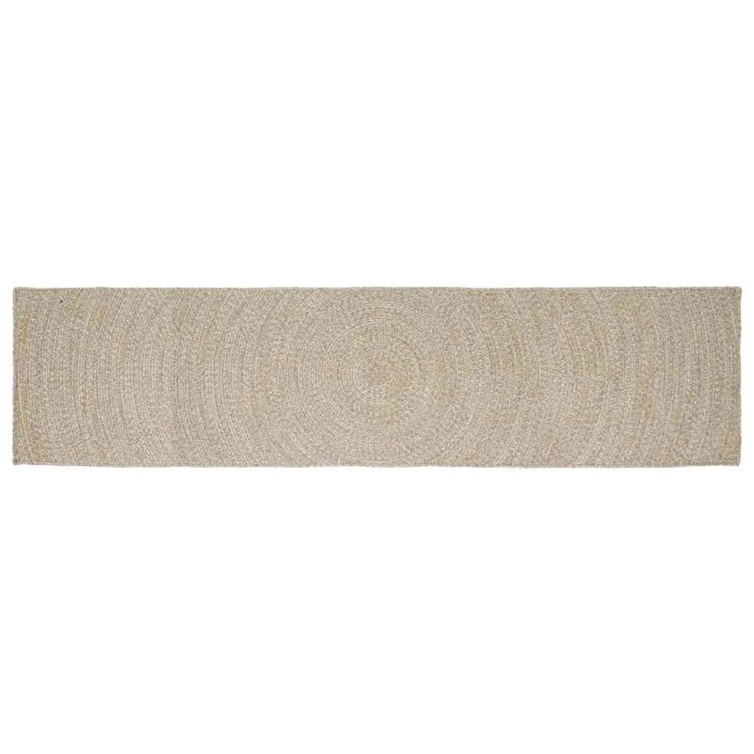 vidaXL Bereichsteppiche Natur und Weiß 80 x 400 cm Jute 42010601