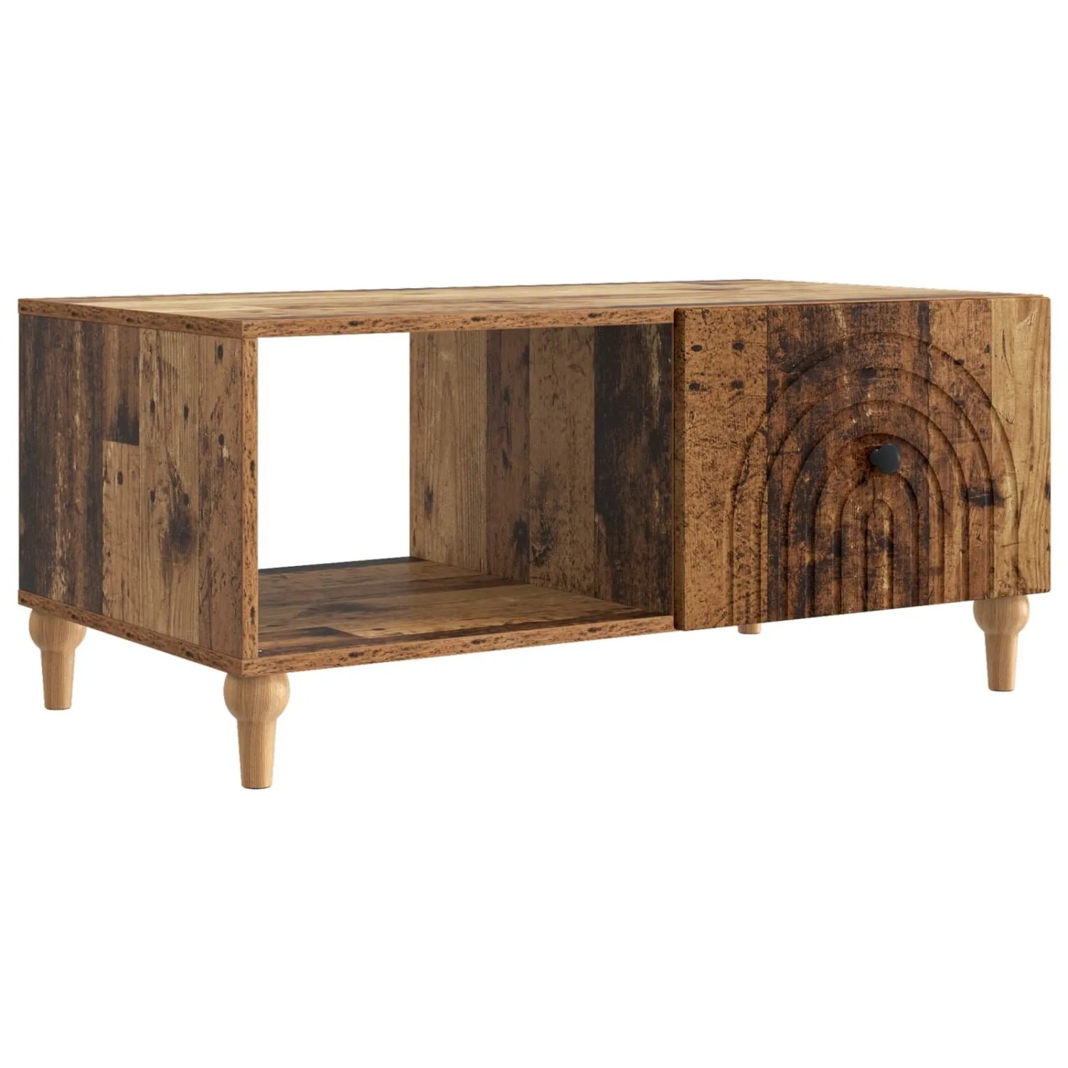 vidaXL Couchtisch Altholz 90 x 50 x 40 cm Holzwerkstoff 894273