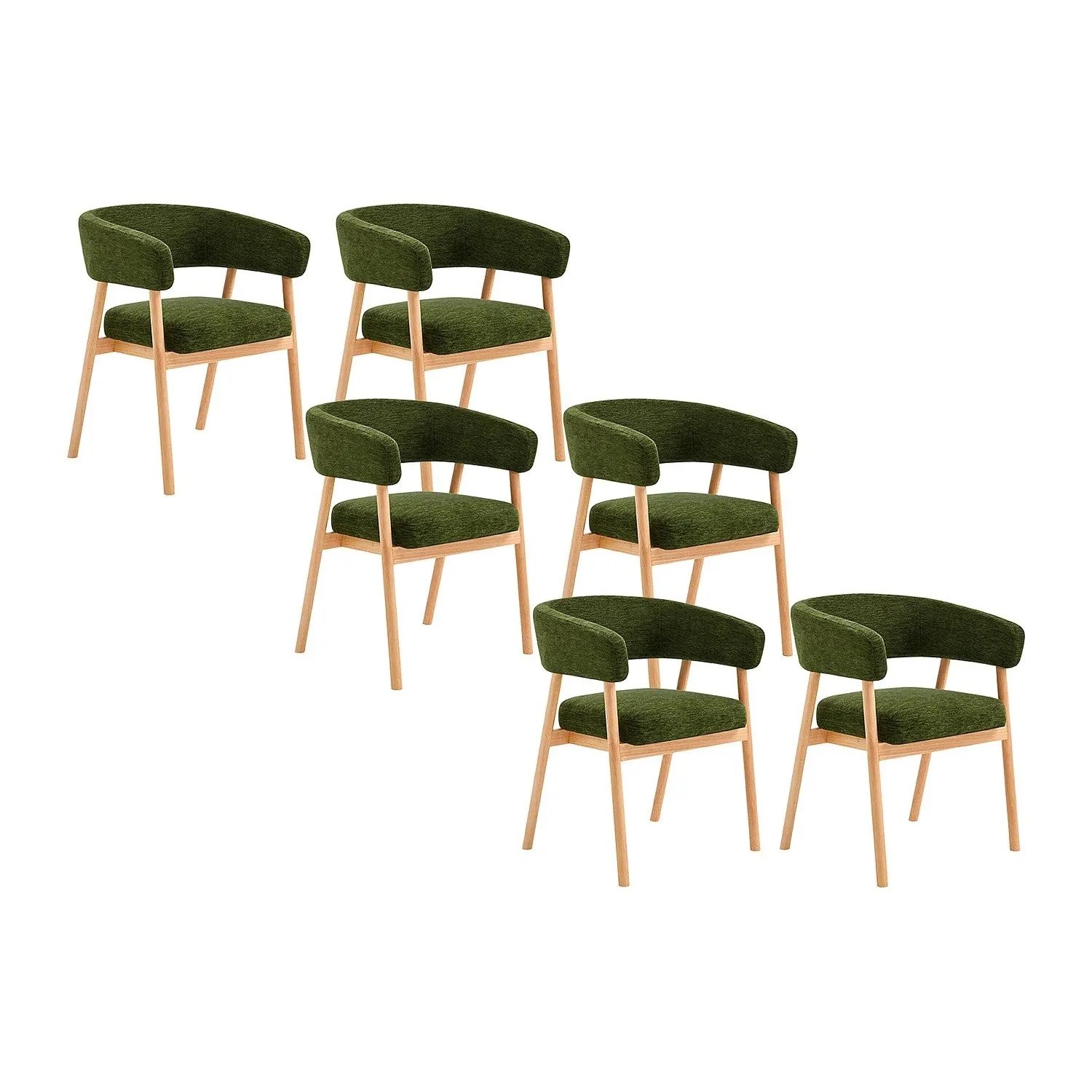 Vente-unique Stuhl Joraka Tannengrün 58 cm