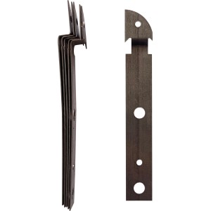 Montageanker-Set aus Metall, 6 Stück für Fensterbänke, Detailaufnahme.