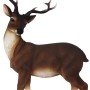 Deko-Figur Hirsch, 28 cm, aus Polyresin für die Gartendekoration.