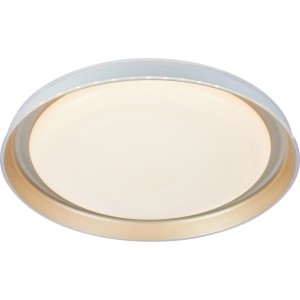 Moderne LED Deckenleuchte Tessali Gold, Ø 43cm, dimmbar. Ideal für Wohnräume.