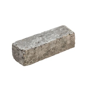 Grauer Diephaus Collo Pflasterstein Riemchen, 21x7x7 cm, mit rustikalen, gebrochenen Kanten.