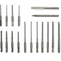LUX 20-teiliges Bohrer- und Meißel-Set SDS-Plus für Mauerwerk, Stein und Beton.