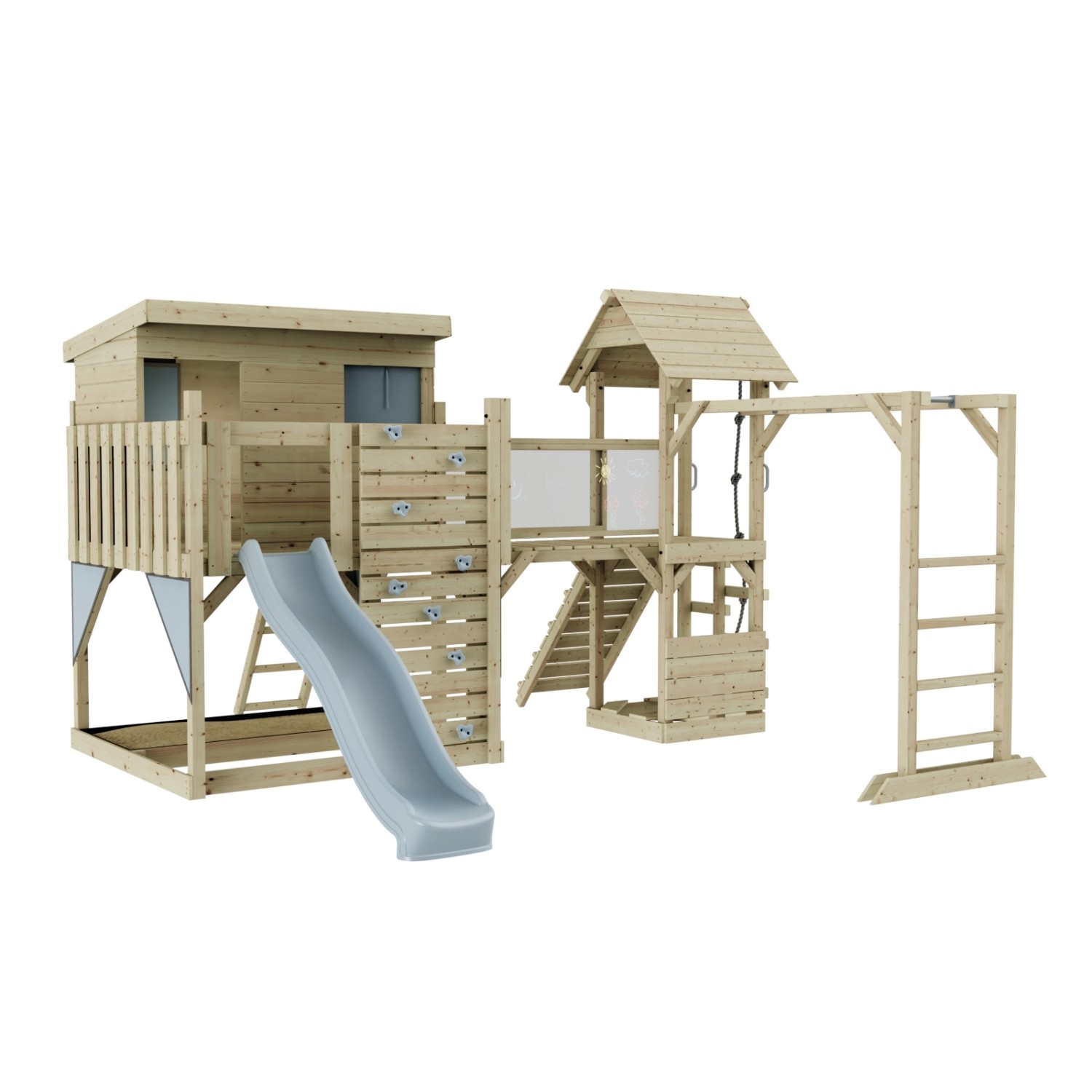 OutdoorToys Spielturm Isak  Eisblau
