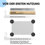 Björn&Schiller Bodenschutzmatte transparent, 100x120cm, Anwendungs-Hinweise.