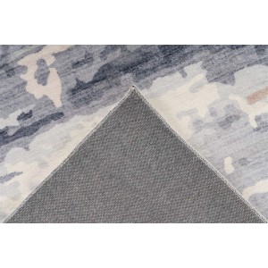 Grauer Vintage Teppich im orientalischen Design (120x170 cm) mit Used Look.
