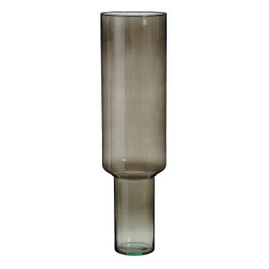 Hohe, zylindrische Fallon Vase von Mica Decorations, schwarz, 70 cm hoch, modernes Design.