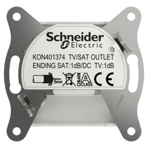 Schneider Electric ASFORA TV-SAT Enddose 1dB IEC+F UP Weiss EPH3470121D