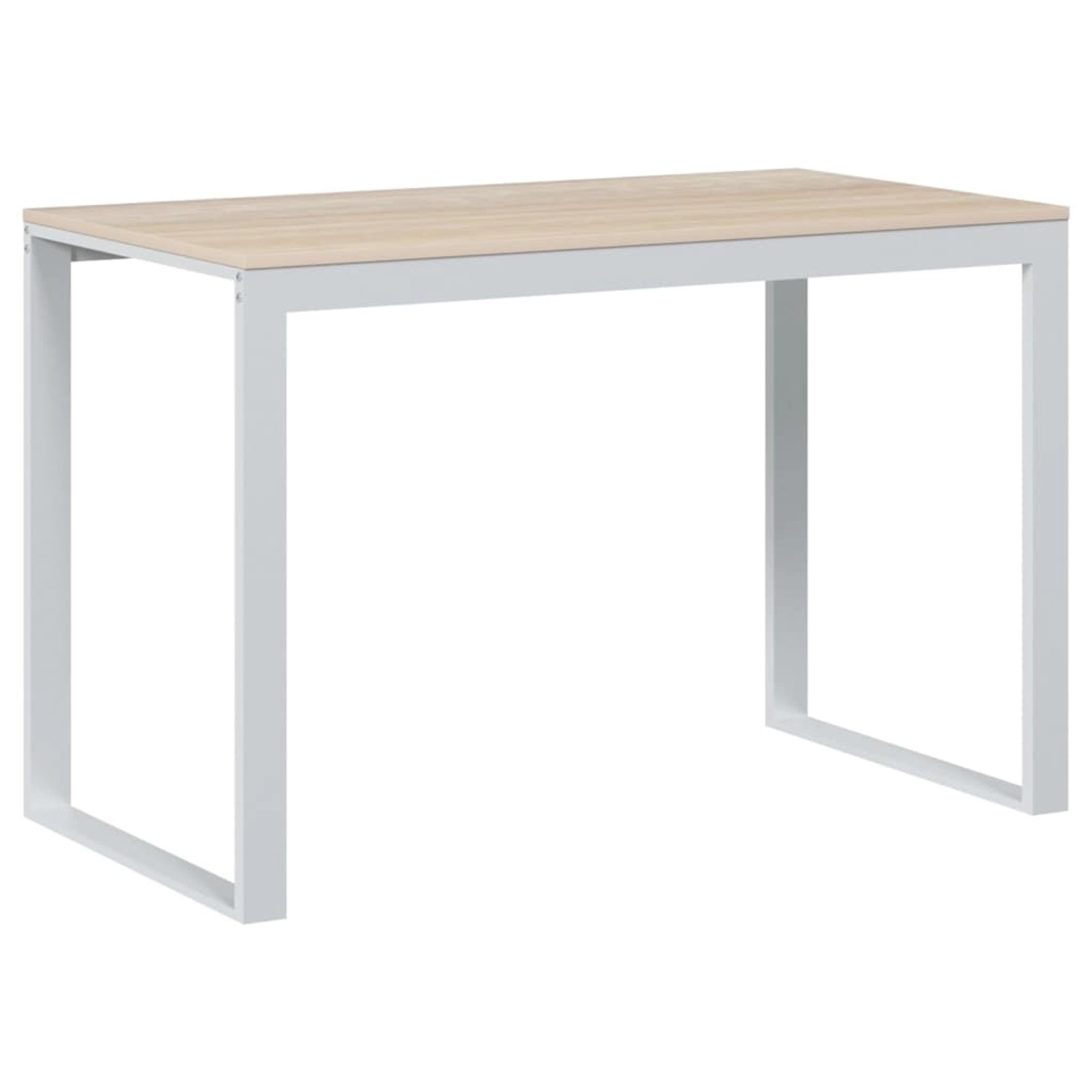 vidaXL Computertisch Weiß und Eiche-Optik 110x60x73 cm Holzwerkstoff 30198 günstig online kaufen