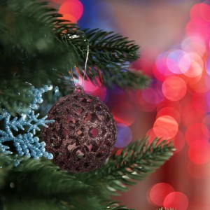 Relaxdays Weihnachtskugeln im 50er Set Polystyrol Braun Glänzend Matt Glitzernd