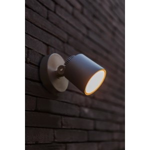 Lutec LED-Außenwandspot Explorer, schwenkbare Außenleuchte für die Wandmontage.