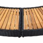 vidaXL Whirlpool-Umrandung Schwarz Poly Rattan & Massivholz Akazie 310092_8