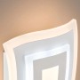 Moderne, dimmbare LED Wandleuchte Gorden von Fischer & Honsel, 22 cm breit, weiß satiniert.