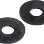2er-Set schwarze Dichtmanschetten, Ø 58 mm, für Spülrohrdichtungen.