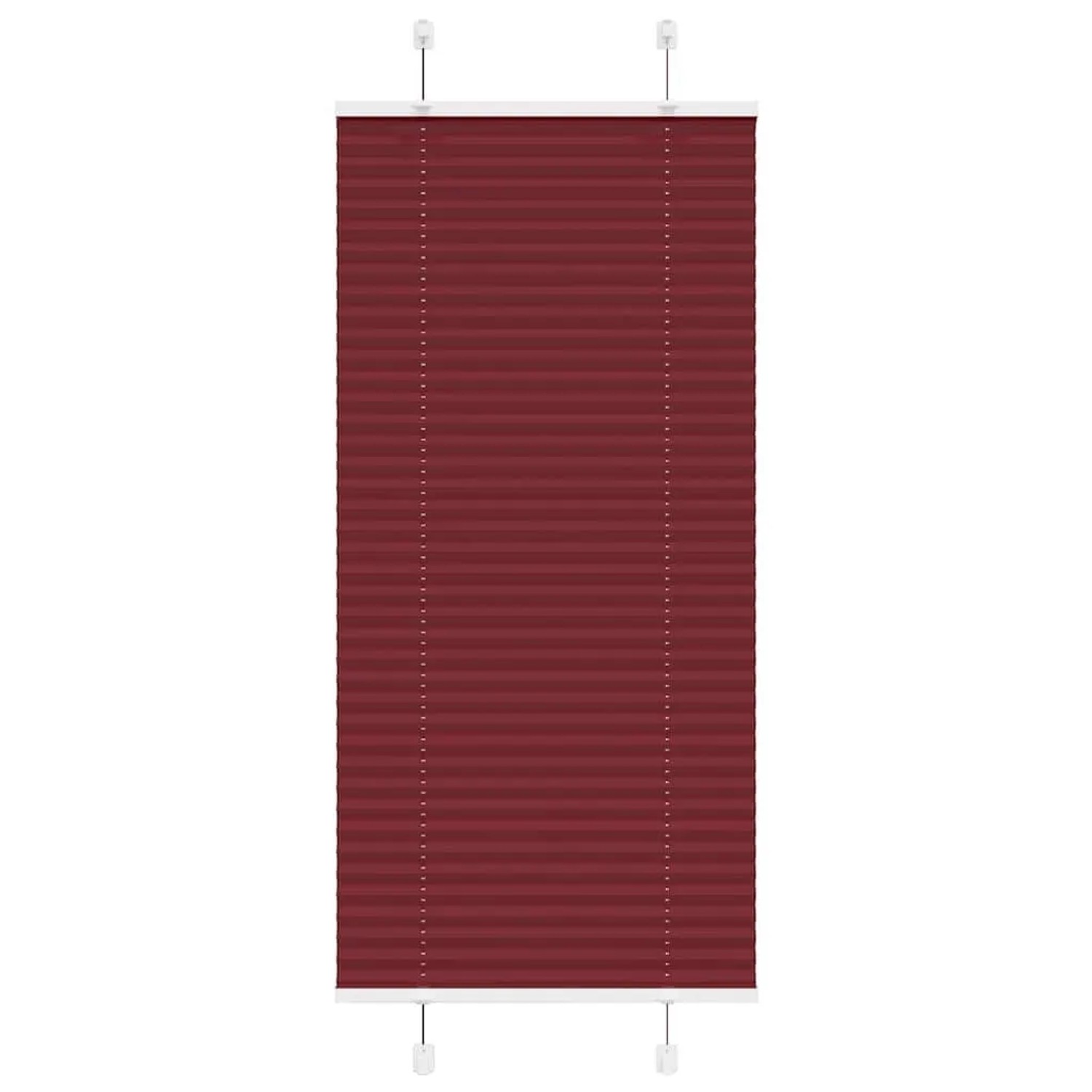 vidaXL Plissee Bordeauxrot 60x150 cm Stoffbreite 59,4 cm Polyester 4015237 günstig online kaufen