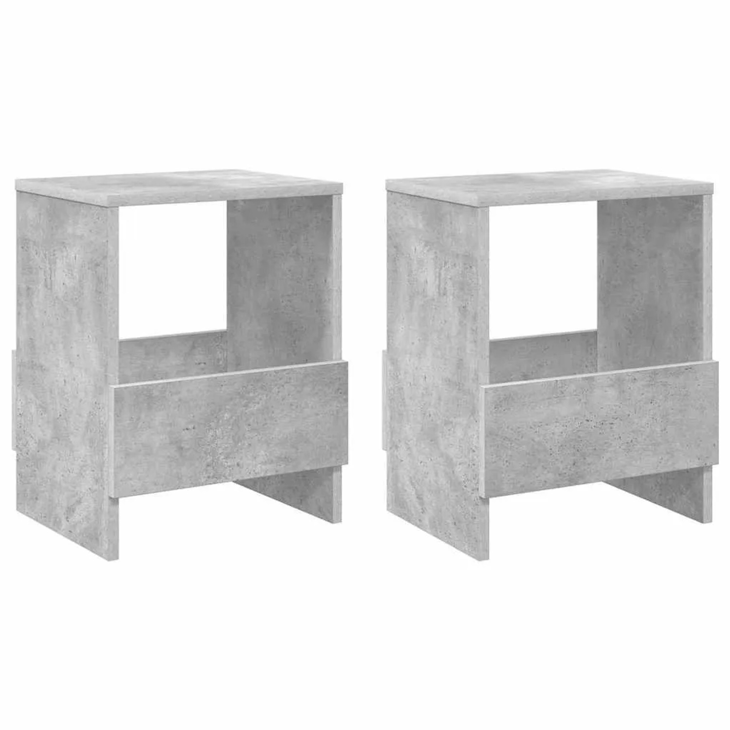 vidaXL Magazinregal 2 Stk Beton Grau 35 x 30 x 45 cm 890975