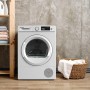 Telefunken Wärmepumpentrockner TWP7EW, 7 kg Frontlader Wäschetrockner mit Knitterschutz und Startzeitvorwahl.