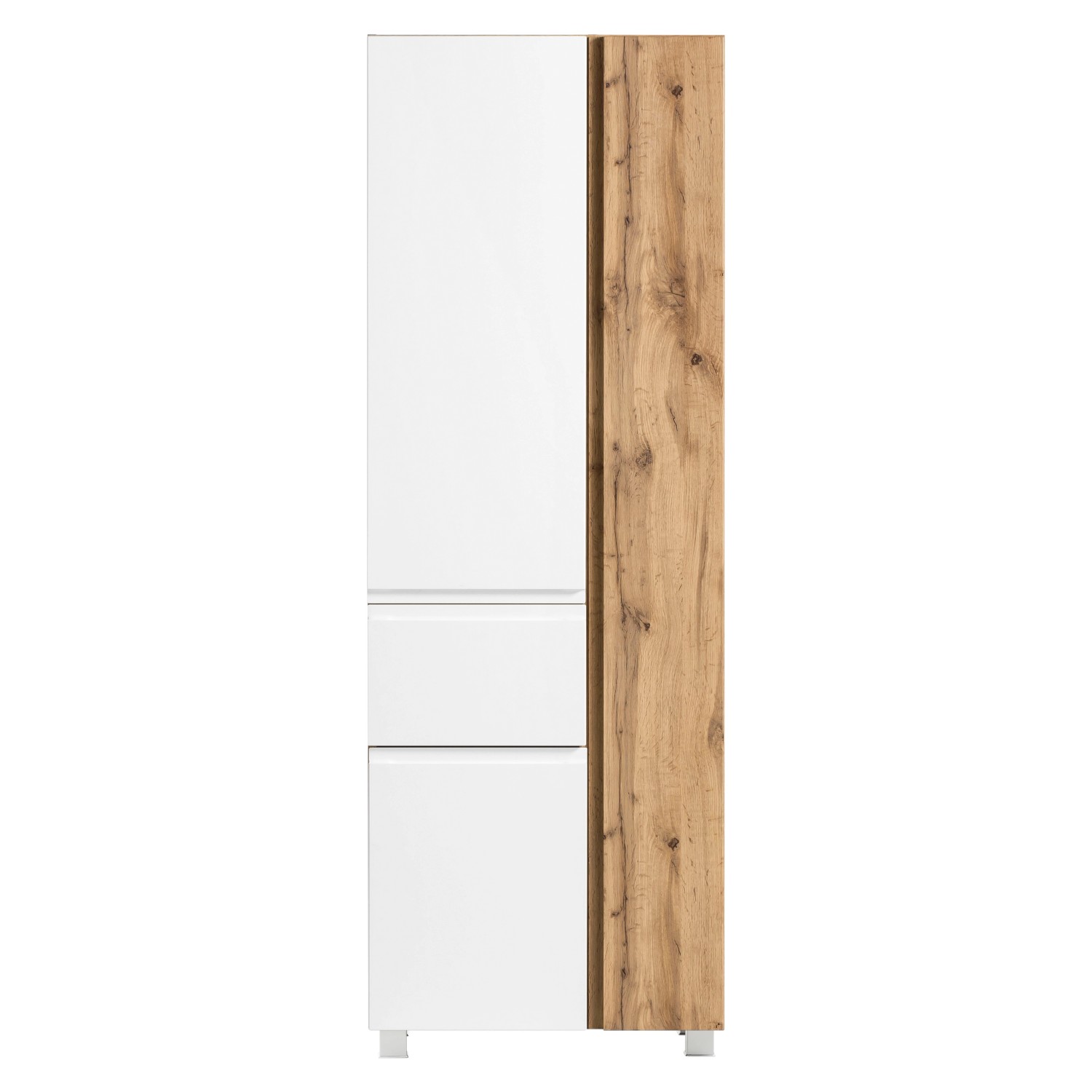 Held Möbel Seitenschrank Ancona 65 cm Wotan/Weiß Schublade günstig online kaufen