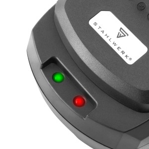 STAHLWERK BC-90 ST Akku Ladegerät mit LED Anzeige für 18/20V Li-Ion Akkus.