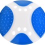 Blau-weiße Frisbee für Hunde aus dem 6-teiligen Hunde-Outdoor-Spielzeugset.