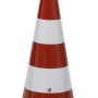 UvV Profi Leitkegel, 500 mm, rot-weiß, mit Reflexfolie für Baustellenabsicherung.