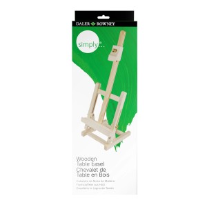 Daler-Rowney Mini-Tischstaffelei aus Holz, ideal zum Malen und Präsentieren kleiner Kunstwerke.