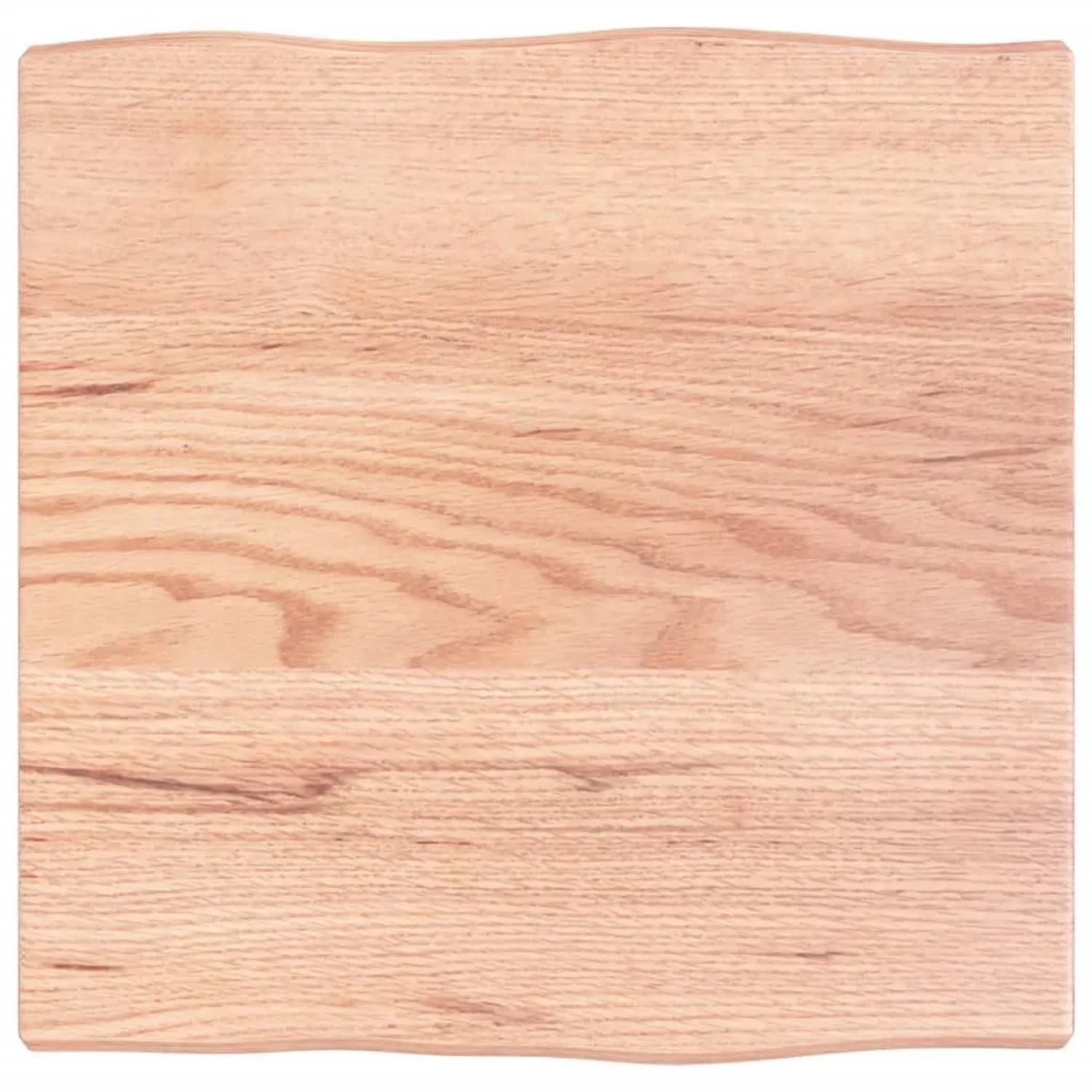 vidaXL Tischplatte 40x40x2 cm Massivholz Eiche Behandelt Baumkante 363926
