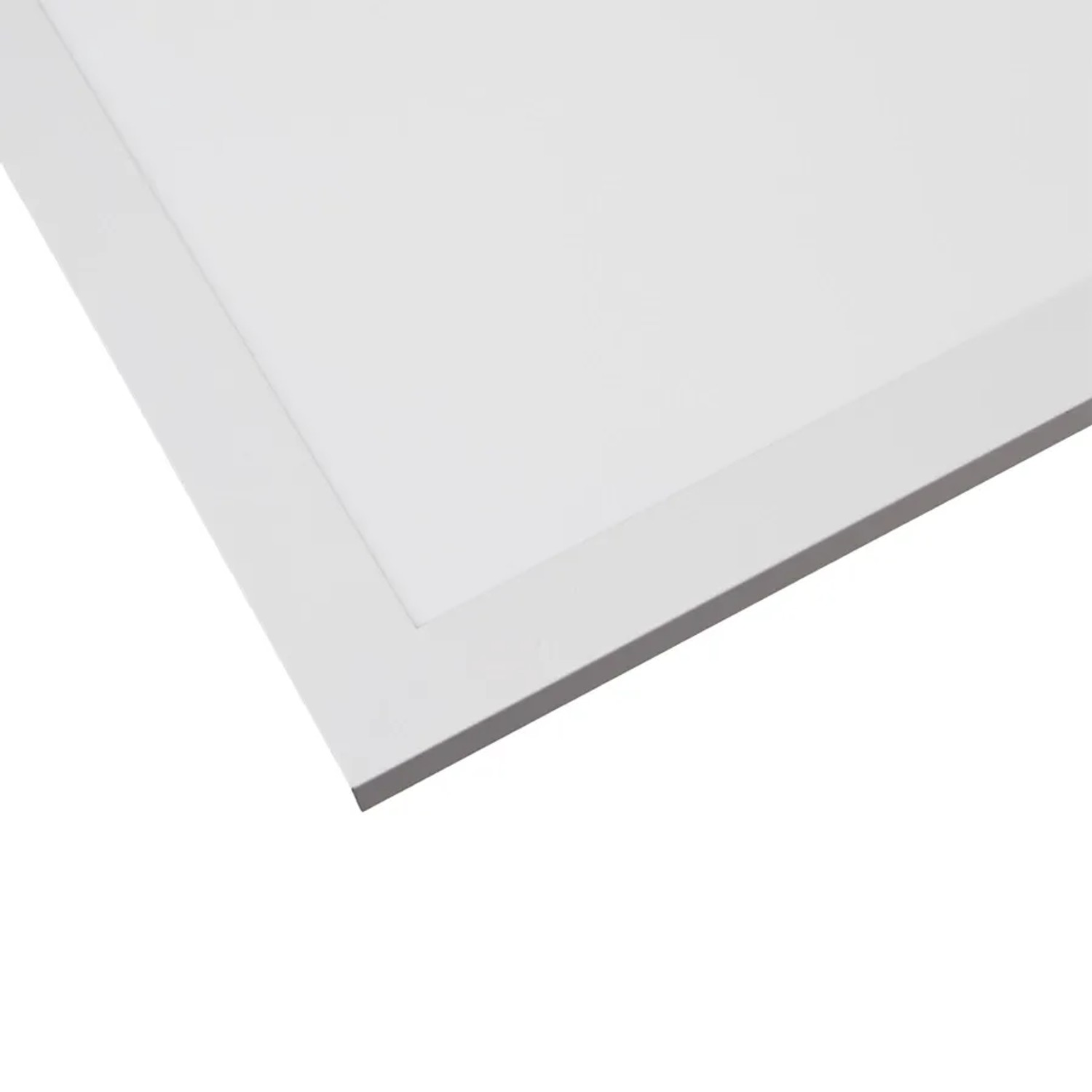 Weißes LUXULA LED Panel 62x62 cm für Rasterdecken, Detailansicht.