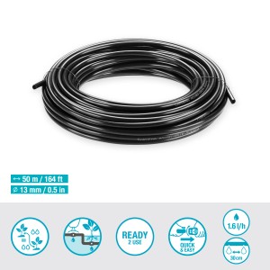 Gardena Tropfrohr, 50m, für Micro-Drip Bewässerung von Hecken und Büschen.