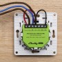 Shelly Unterputz Dimmer Gen3 Grün mit Verkabelung für Hausautomation.