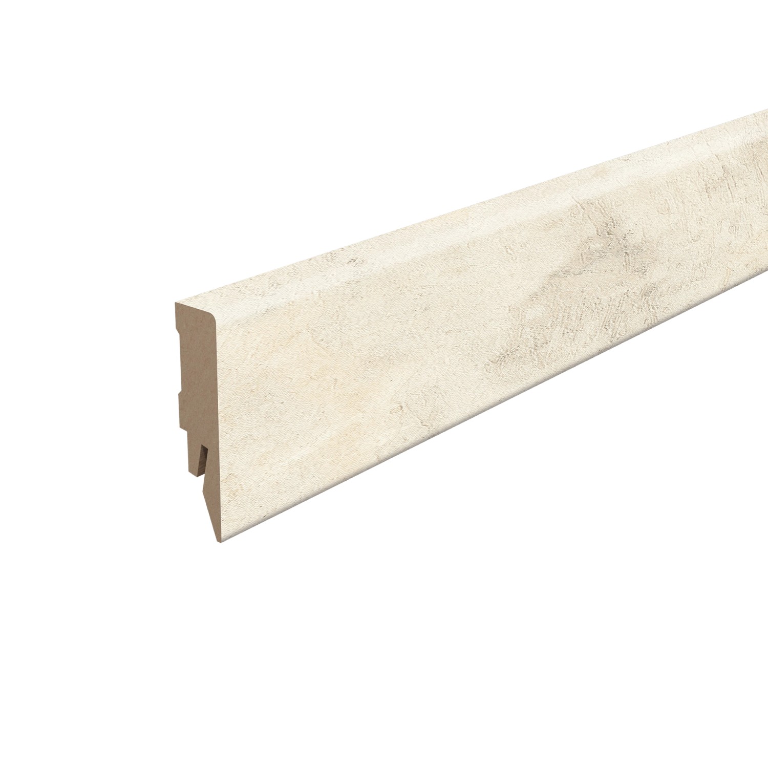 Egger Sockelleiste L581 Kubisch für Fußboden Chromix 6 cm Weiß günstig online kaufen