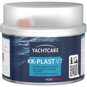 Yachtcare Füllspachtel KK Plast 250g, hellgrau, für Holz und Metall. Bootslack für Ausbesserungen.