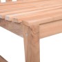 DELUKE Gartenbank OMAR 2-Sitzer Ohne Armlehnen 120cm Breit Teak Hellbraun Terrassenbank Wetterfest Sitzbank Outdoor Bank_5