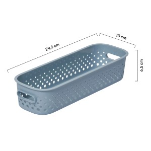 SmartStore Essence Slim Aufbewahrungskorb in Sea Salt, ideal für Büro und Bastelbedarf.