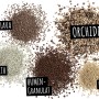Bestandteile Lechuza Orchidpon: Lava, Bims, Zeolith, Dünger und Huminstoffe für Orchideen.