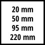 Einhell Ausblaspistole: Düsenlängen 20, 50, 95, 220 mm für Kompressor Zubehör.