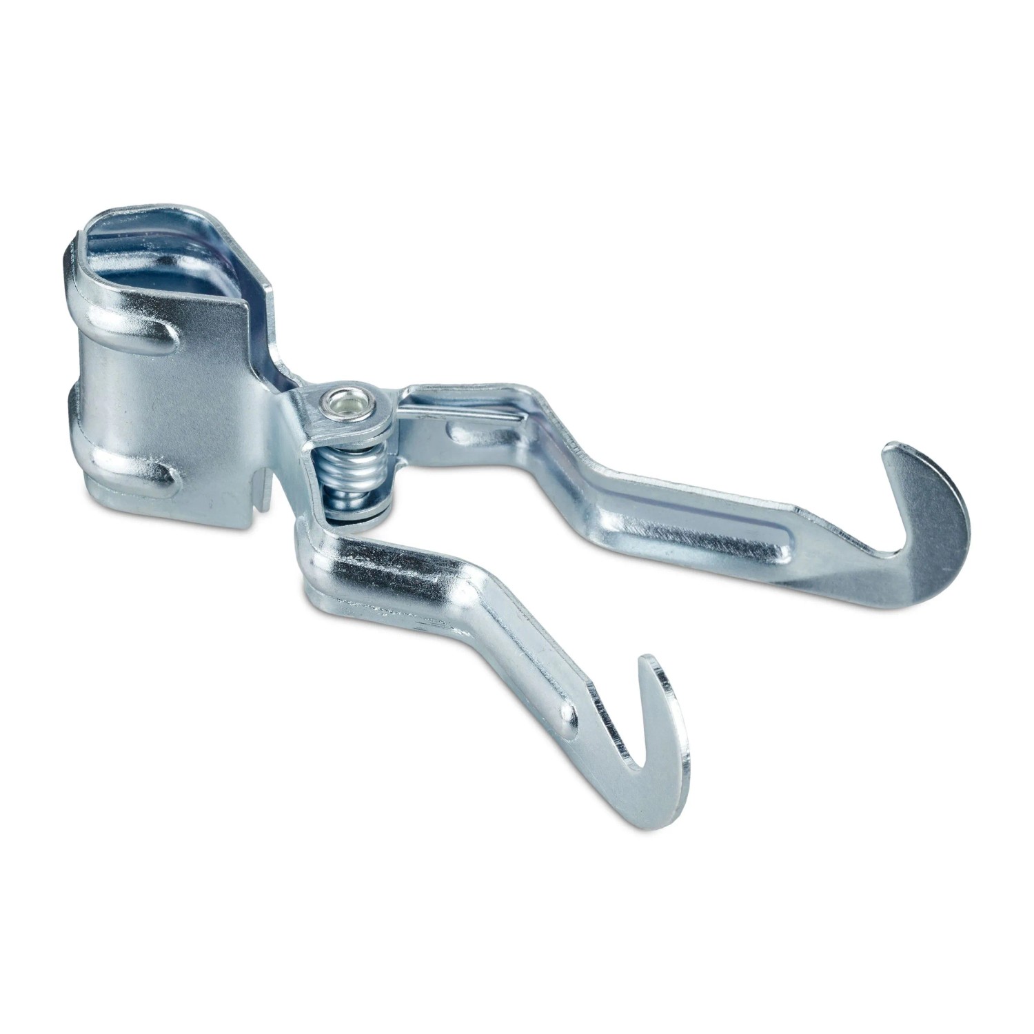 Relaxdays Klemmhaken Stahl Silber Rostfrei 4er Set 3 cm x 11 cm x 5,5 cm
