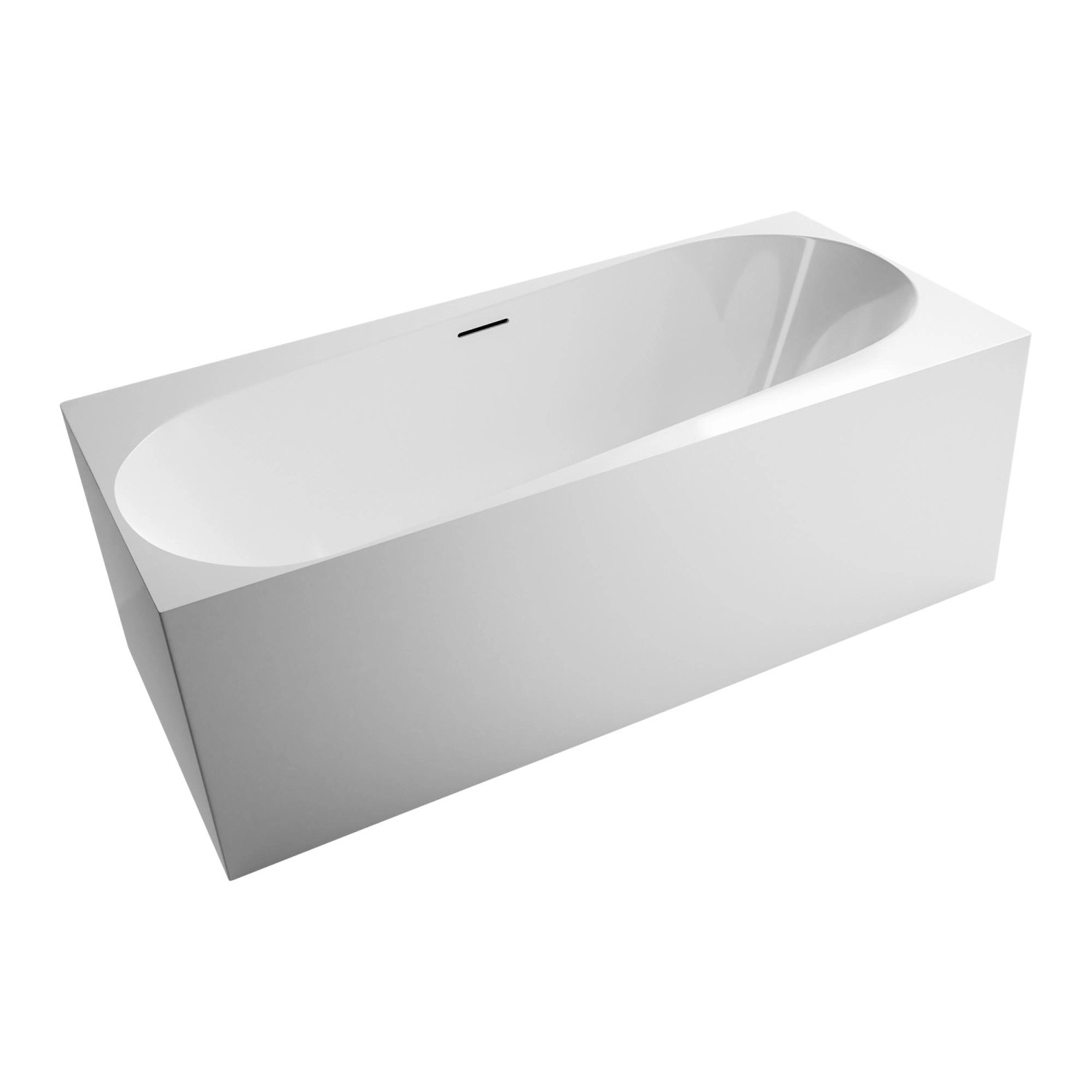 Bernstein Freistehende Badewanne ONDA Acryl Weiß 170x78x58 günstig online kaufen