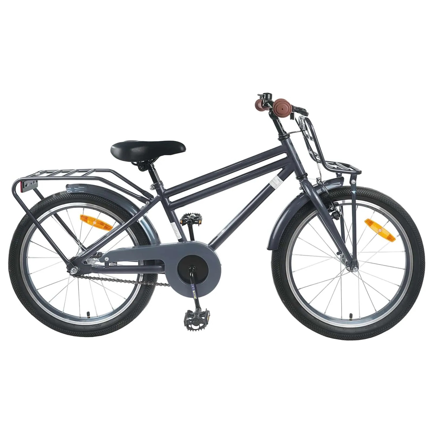 vidaXL Kinderfahrrad 18 Zoll für 5-7 Jahre Alt Dunkelgrau 42009268