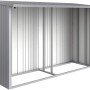 Biohort Rückwand für Woodstock 300 Kaminholzregal, silber-metallic, Stahlblech.