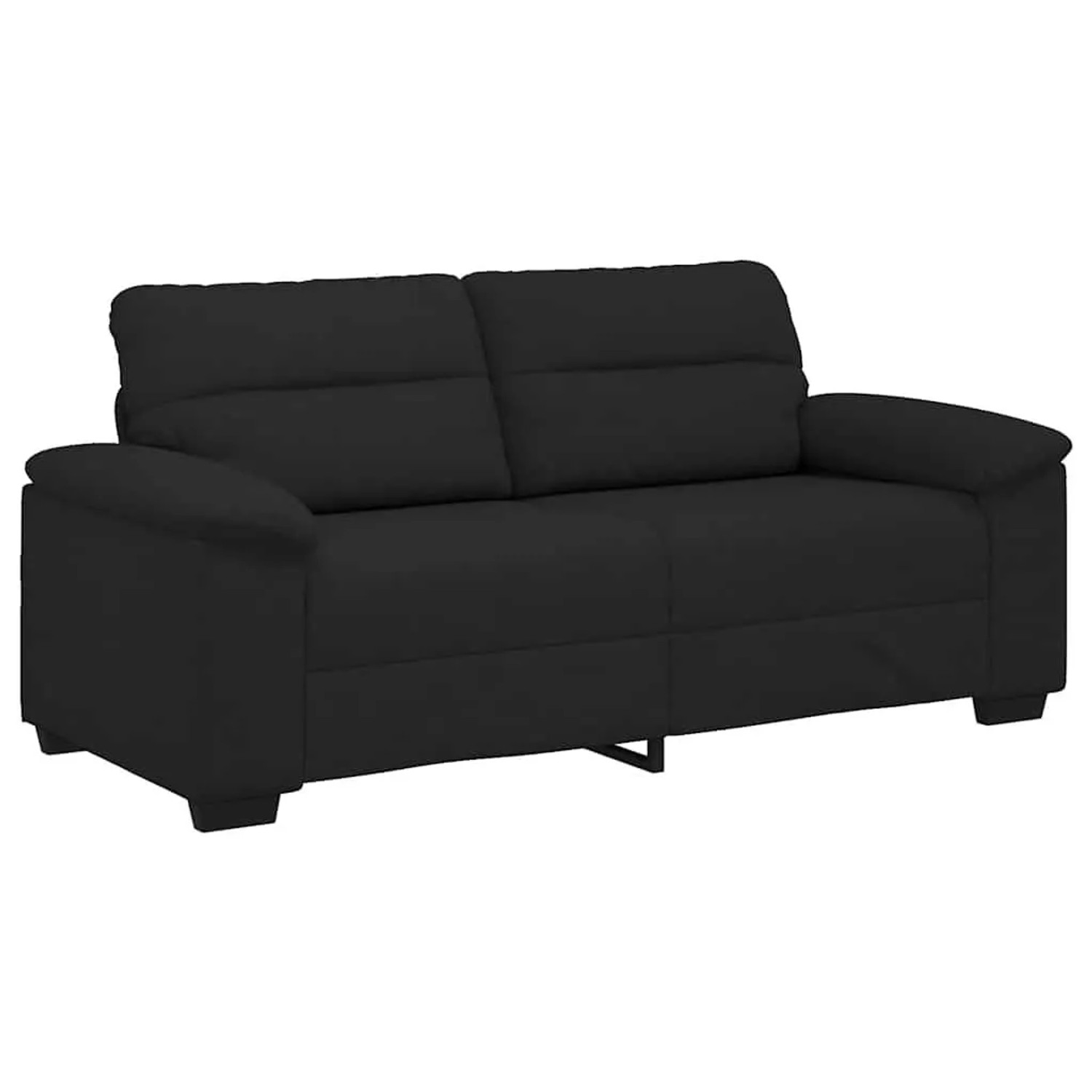vidaXL 2-Sitzer-Sofa Schwarz 140 cm Stoff 4105309 günstig online kaufen