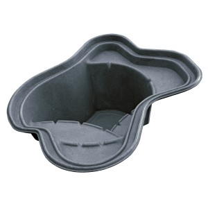 Oase Teichbecken Lake Titicaca, 2500 l, Basalt-Optik, mit Pflanzzonen.