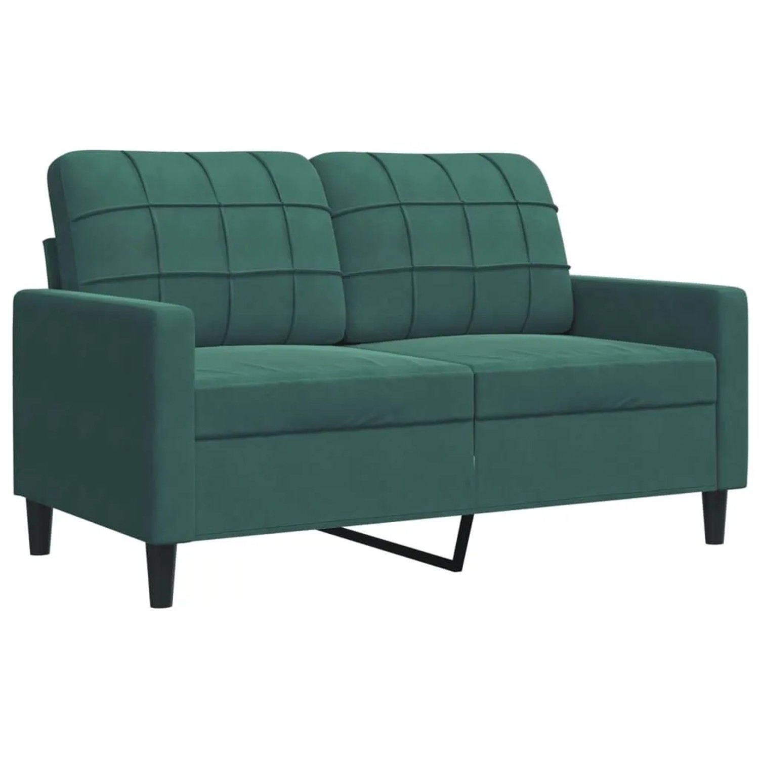 vidaXL 2-Sitzer-Sofa Dunkelgrün 120 cm Samt 4007616 günstig online kaufen
