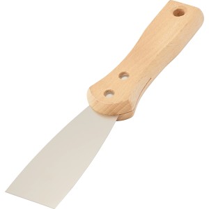 Spachtel, 40 mm breit, mit Holzgriff und Stahlklinge zum Ausbessern von Putz.